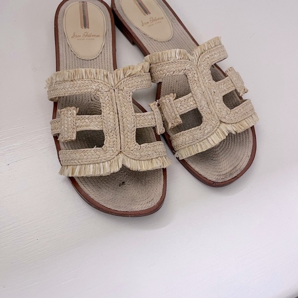 Sam Edelman Raffia Slides - Picture 5 of 7
